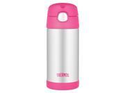 Thermos Funtainer Bottle With Straw Pink 12 Ounces