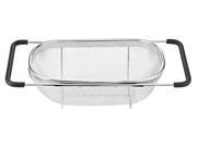 Uniware Stainless Steel Adjustable Sink Strainer 13.4x9.2 Inches