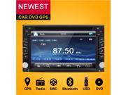 Double 2 din 100% New universal Car Radio Car DVD Player GPS Navigation In dash Car PC Stereo video Free Camera Free Map