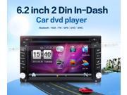 Double 2 Din Car DVD Player 6.2INCH digital touch screen GPS Navigation FM Bluetooth Radio USB SD Free Map Car Styling