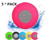 MOPO 5* Colorful Pack Bluetooth Speaker Waterproof Wireless Hand free Shower Speaker Compatible with All Bluetooth Devices for Showers Bathroom Pool Boat C