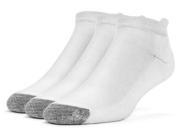 Galiva Men s ExtraSoft No Show Cushion Socks 3 Pairs Medium White