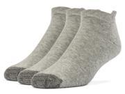 Galiva Men s ExtraSoft No Show Cushion Socks 3 Pairs Medium Grey