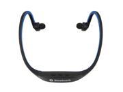 S09 EDR Bluetooth 3.0 Stereo Headphone with Hands free Calls Function Blue Black