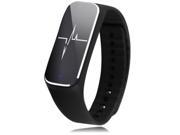 L18 IP54 Waterproof Heart Rate Fitness Tracker Bluetooth Smart Bracelet for Android iOS Black