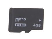 4GB High Capacity Micro SD TF Memory Card for Spy Camera Black