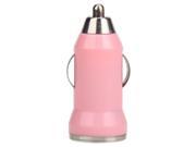 TX013 5V 1A USB Bullet Car Charger for iPhone Samsung Pink