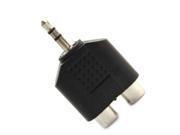 3.5mm Audio Jack Out Plug to 2 RCA Splitter Adapter