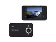 K6000 2 LED Wide angle Lens Car Camera Recorder with Night Vision Black