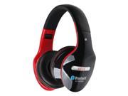 AT BT808 Foldable Wireless Bluetooth Stereo Headsets with Noise Canceling FM TF Card and Mic Black