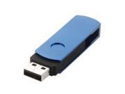 16GB Rotatable USB Flash Drive Dark Blue