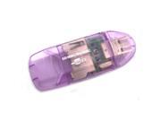 New USB 2.0 MMC SD SDHC Memory Card Writer Reader Purple