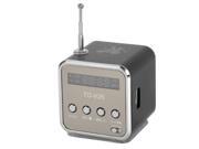 Mini Portable Multimedia Speaker Support MP3 Player USB TF Micro SD Card FM Radio Black