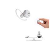 Mini a Wireless Stereo Bluetooth In Ear Earphone with Mic for iPhone Samsung HTC White