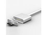 Magnetic 2.4A Micro USB Universal Charger Cable 1m Silver