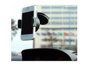 Round Stretchable Car Mount Stand Holder for Mobile Phones Black