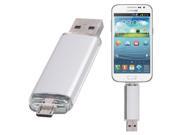 4GB Fashionable OTG USB Flash Drive for Smart Phones Tablet PCs Silver