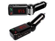 BC06 Car Bluetooth V2.1 EDR Transmitter with FM Hands free Dual USB Charger Black
