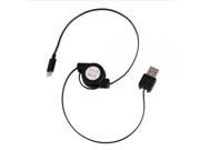 Adjustable USB Data Charging Cable for iPhone 6 Plus 5 5C 5S iPad Mini Air iPod Touch 5 Nano 7 Black