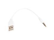 USB 2.0 Male to 3.5mm Stereo Headphone Jack Cable White