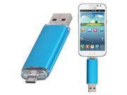 16GB Fashionable OTG USB Flash Drive for Smart Phones Tablet PCs Blue