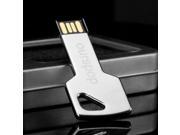 Ourspop U513 16GB Waterproof Key Style Hot Swap USB 2.0 Flash Drive Silver