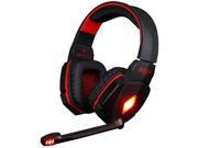 EACH G4000 Stereo Gaming Headset with Mic Volume Control Red