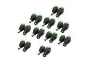 10pcs Male Female DC Power Converter Connector Adapters for CCTV Camera Pair