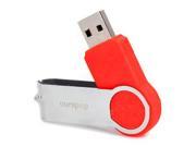 Ourspop U336 8GB New Rotary USB 2.0 Flash Drive Red Silver