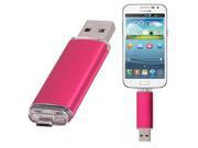 16GB Fashionable OTG USB Flash Drive for Smart Phones Tablet PCs Rose Red