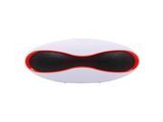 Funny Portable Rugby Shape Bluetooth Speaker White