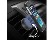 Universal Round Air Vent Magnetic Car Mount Holder for Cellphone Black