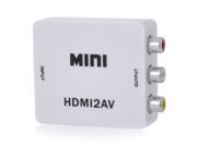 HDMI to AV Video Audio Converter White