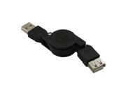 USB 2.0 A Male to A Female Retractable Extension Cable