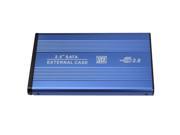 2.5 USB 2.0 SATA HDD Hard Drive Enclosure External Case Blue