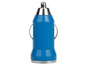 TX013 5V 1A USB Bullet Car Charger for iPhone Samsung Blue
