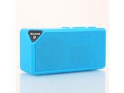 X3 Mini Portable Stylish Cube Shape Bluetooth Speaker Blue