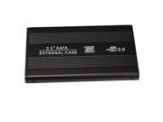 2.5 USB 2.0 SATA HDD Hard Drive Enclosure External Case Black