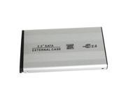 2.5 USB 2.0 SATA HDD Hard Drive Enclosure External Case Silver
