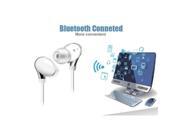 JASENX S360 Bluetooth V4.0 Headset Stereo Wireless Sports Sweat proof Earphone for iPhone Samsung HTC White