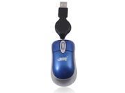 6082 MINI USB Retractable Cable Optical Mouse for PC Laptop