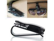 Practical Car Clip Holder for Sunglasses Glasses Transparent Black