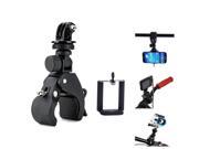 3 in 1 Large Quick Installation Bicycle Tripod Mount Adapter Clip Pack for Camera Cell Phone GoPro Hero 4 2 3 3 SJ4000 Black