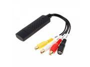 USB 2.0 Video and Audio Capture Adapter Black