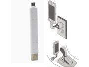 Flexible Micro USB Charging Sync USB Data Cable Stand for Android Phone White 9cm