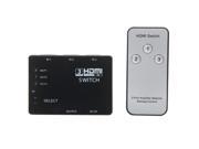 HDMI 3 in to HDMI 1 out Automatic Converter with Remote Control Black
