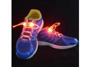 1 Pair LED Flashing Luminous Round Shoelaces Red