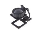 20X Desktop Foldable Metal Magnifier Magnifying Glass Stand Measure Scale Loupe