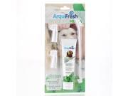 6072 PP Plastic Toothbrush and Toothpaste for Dog White