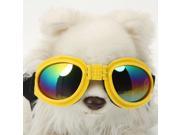 Fashionable Decorative Practical Resin Dog Sunglasses Yellow